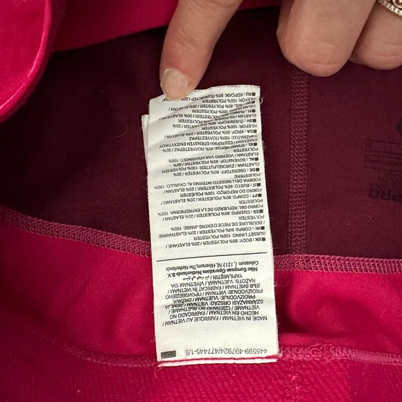 NIKE PRO fitness leggings running yoga pants M TOP Maroon Cranberry Red Pink - Picture 8 of 8